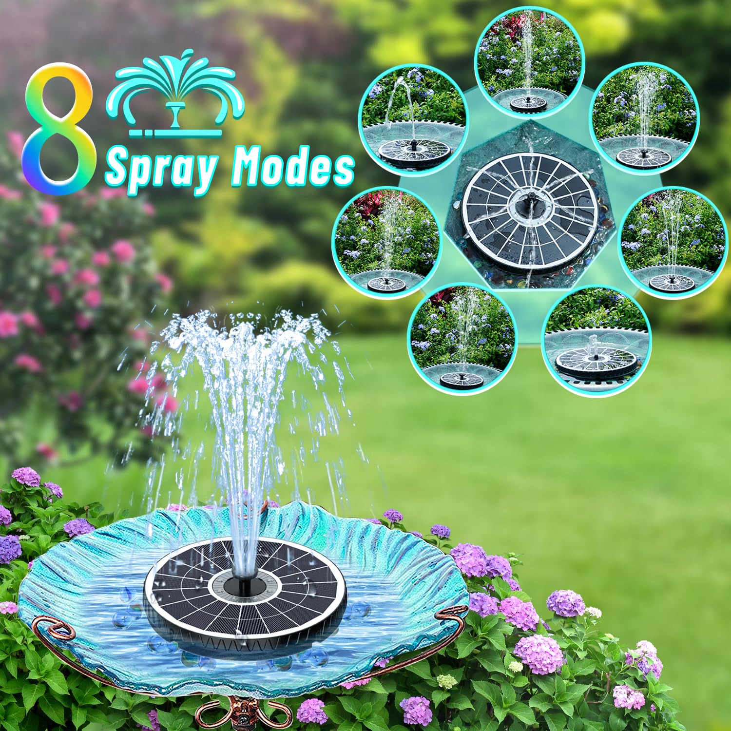 GAIZERL four-pipe stable design keeps fountain steady outdoors.