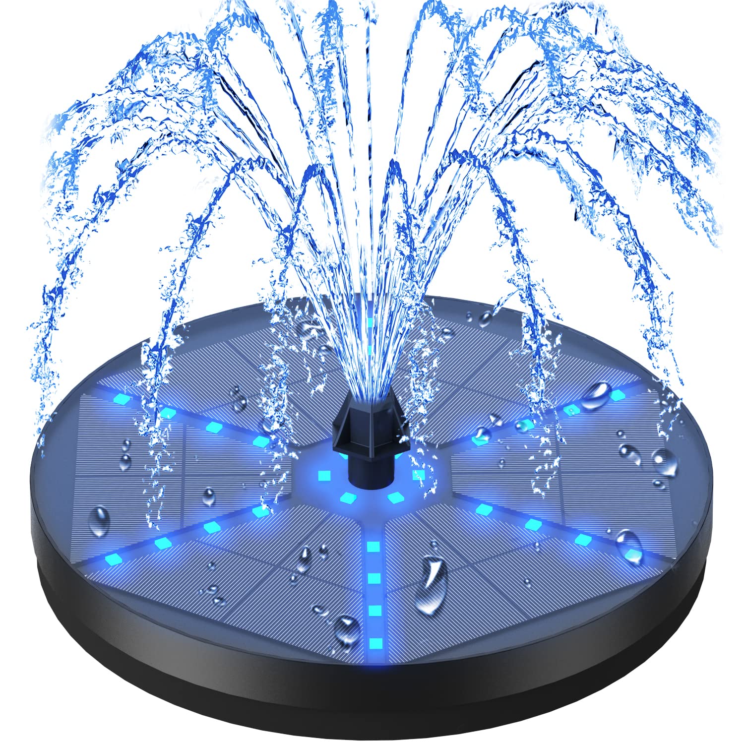 GAIZERL solar bird bath fountain installation shows quick setup and sun-powered operation