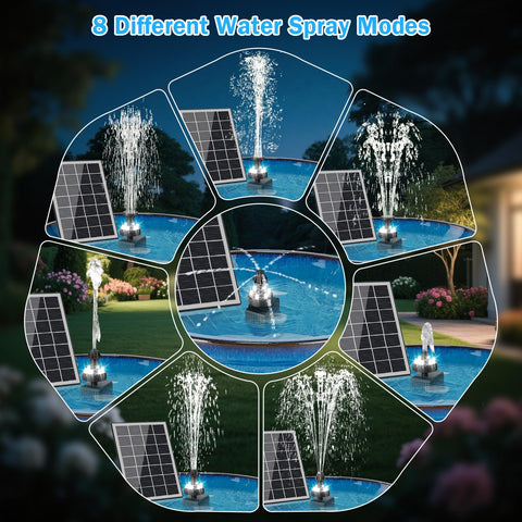 GAIZERL eight nozzles provide versatile spray patterns for bird baths