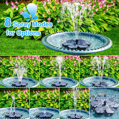 GAIZERL LED night display showcases colorful water spray for outdoor decor.