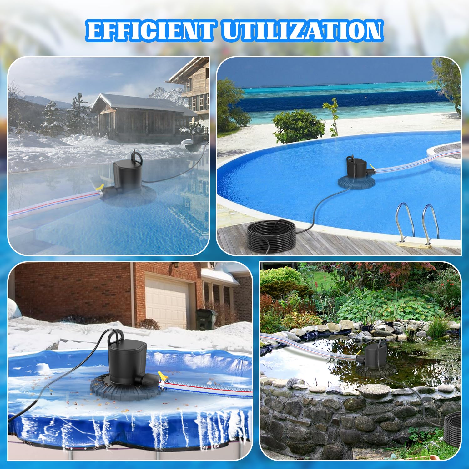 GAIZERL pump debris-filter base reduces clogs and tipping