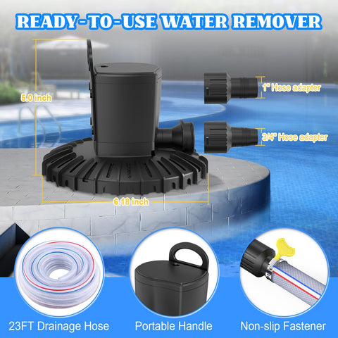 GAIZERL pump with hose adapters for versatile connections