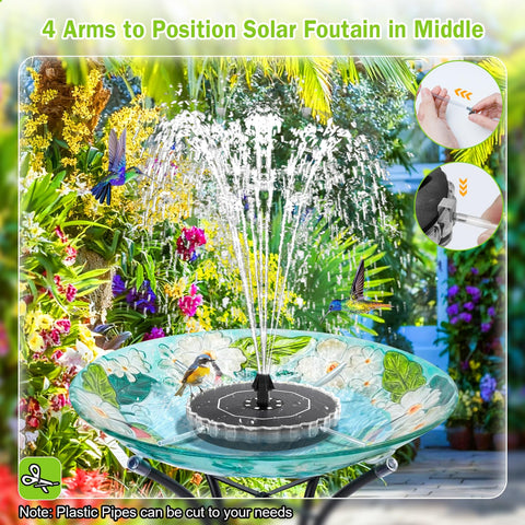 GAIZERL Solar Fountain 4 fixers: secure anchoring for outdoor water features.