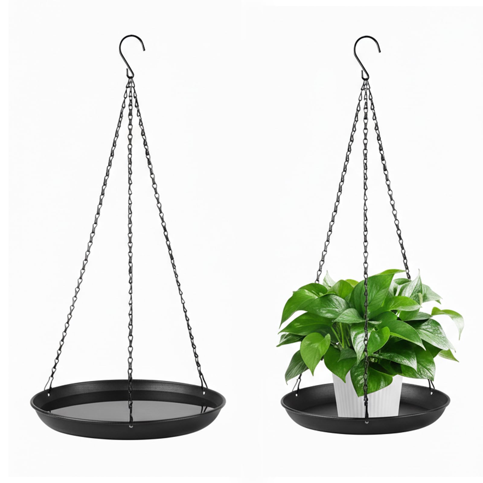 gajavo plant hanger indoor outdoor 2-pack mounted for space saving decor