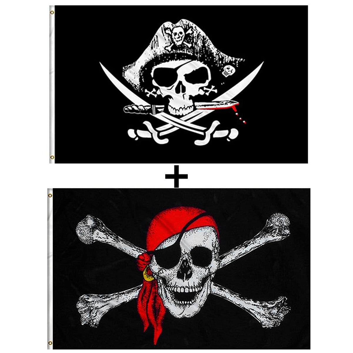 GAKA pirate flag 3x5 with cross knife design for outdoor display