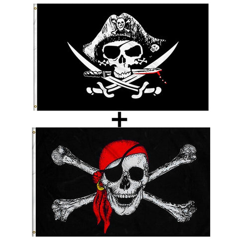 GAKA pirate flag 3x5 with cross knife design for outdoor display