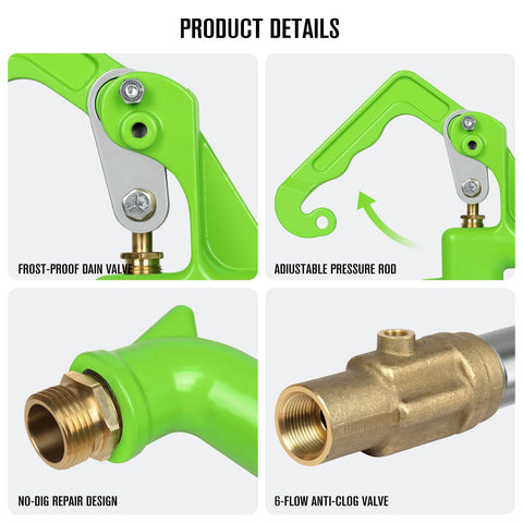 GALAX PRO lead-free hydrant features safe water supply for livestock.