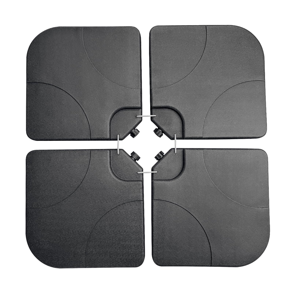 GALAXARMOR umbrella stand with four-piece base for stable offset shade.