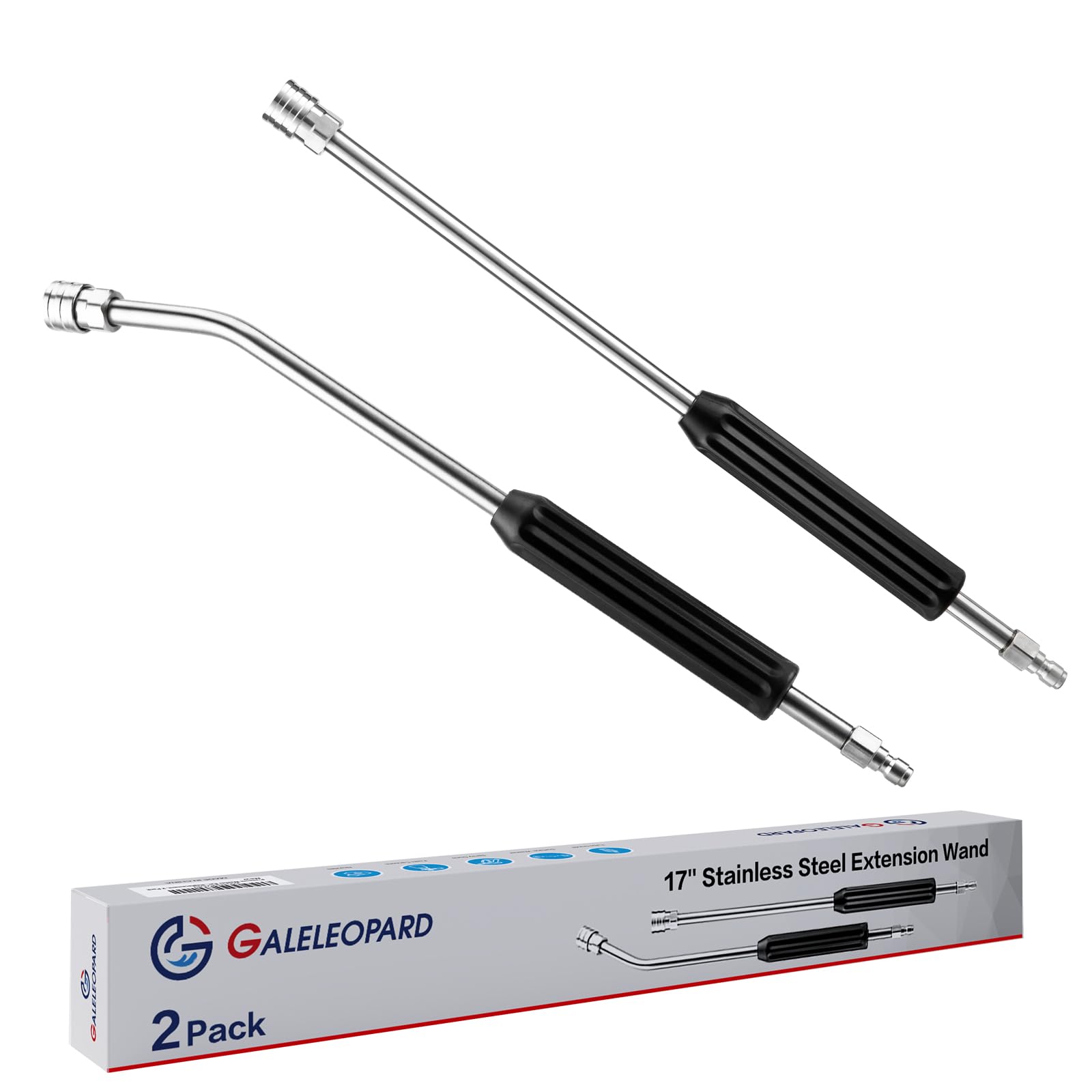 GALELEOPARD curved angled wand 30-degree for hard-to-reach gutters and roofs.