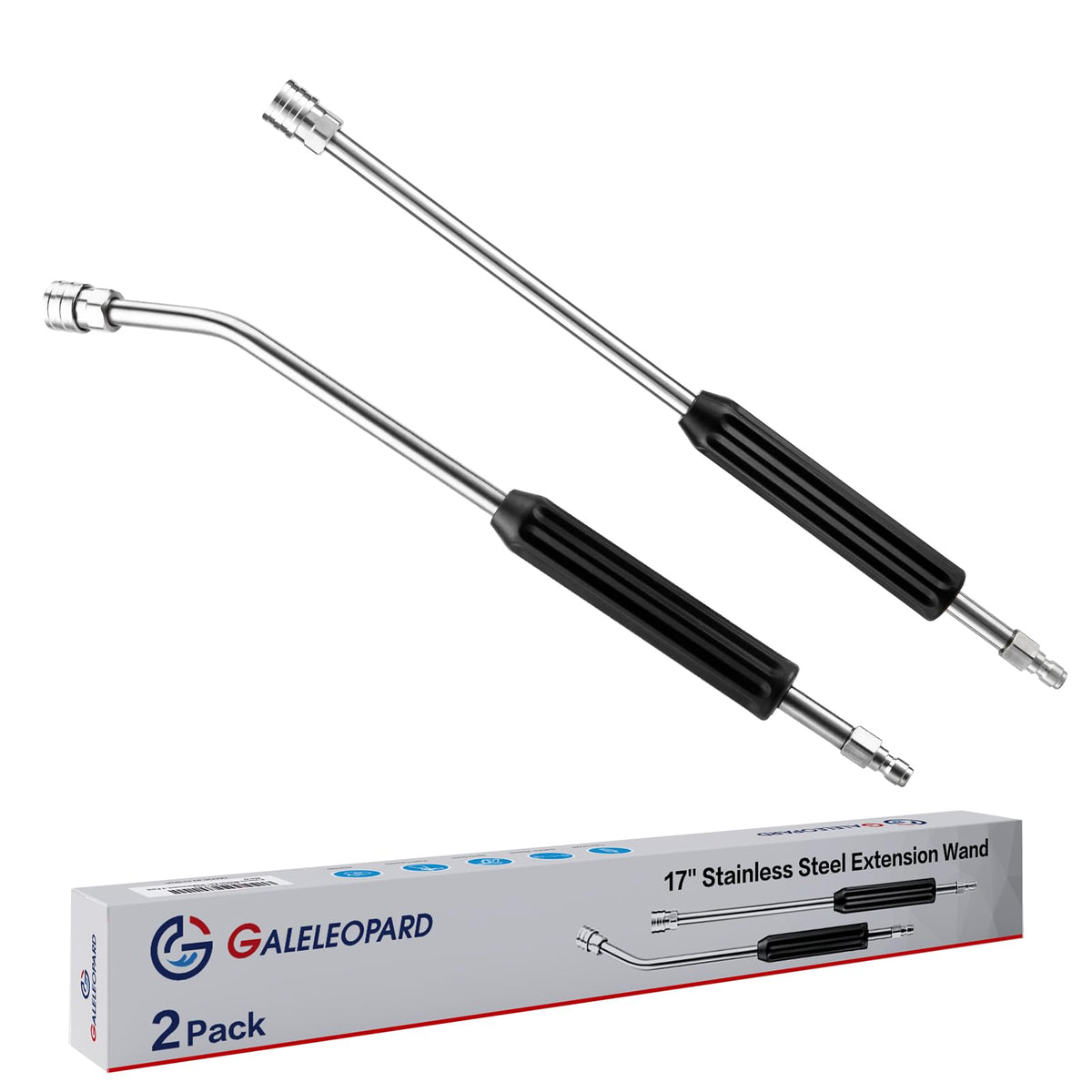 GALELEOPARD curved angled wand 30-degree for hard-to-reach gutters and roofs.