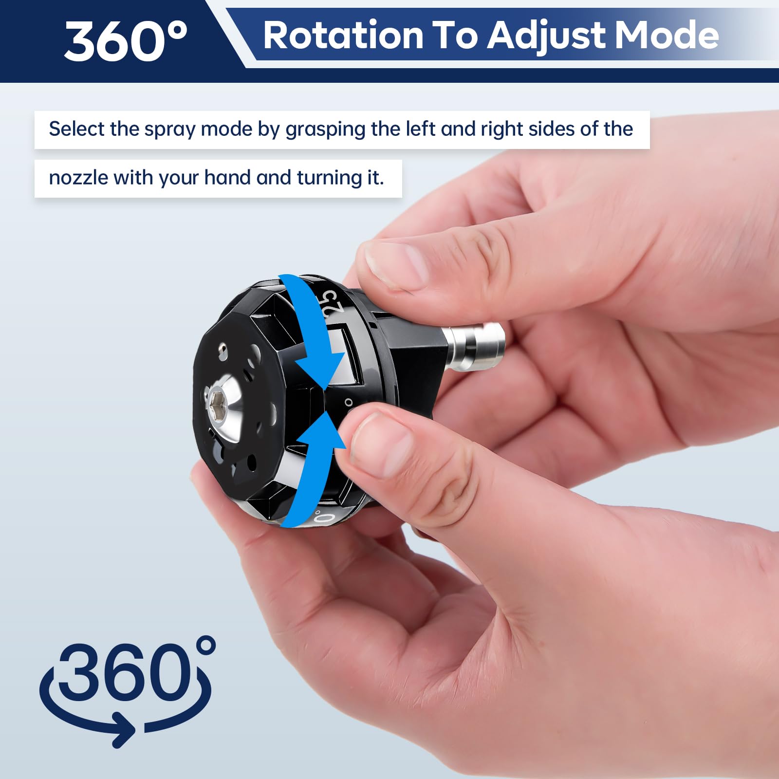 GALELEOPARD 4000 PSI capable nozzle for exterior surfaces and heavy grime.