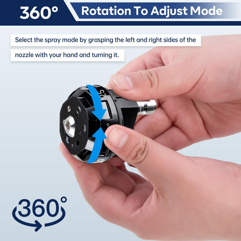 GALELEOPARD 4000 PSI capable nozzle for exterior surfaces and heavy grime.