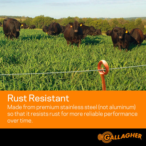 Gallagher Poly Wire UV resistant for long-lasting outdoor use.