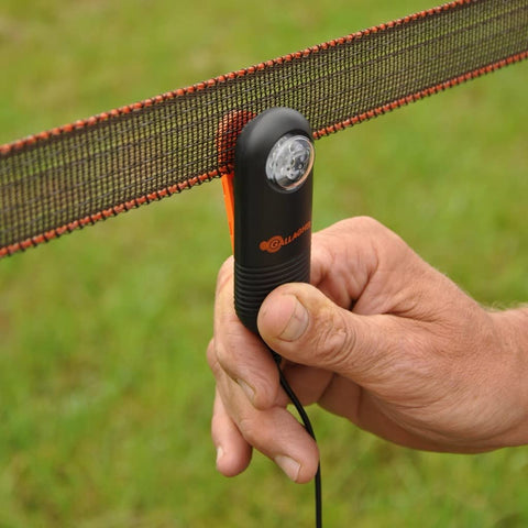 Gallagher LED alerts help monitor fence health during daily rounds.