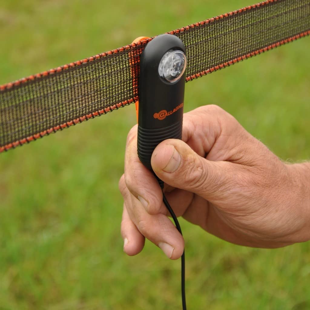 Gallagher operates without batteries, powered by the fence line.