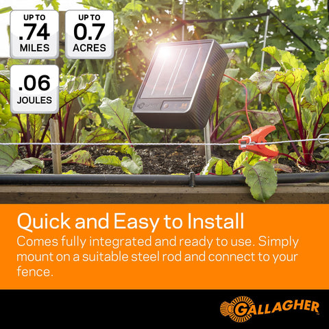 Gallagher S6 installed at a goat pen for reliable livestock containment