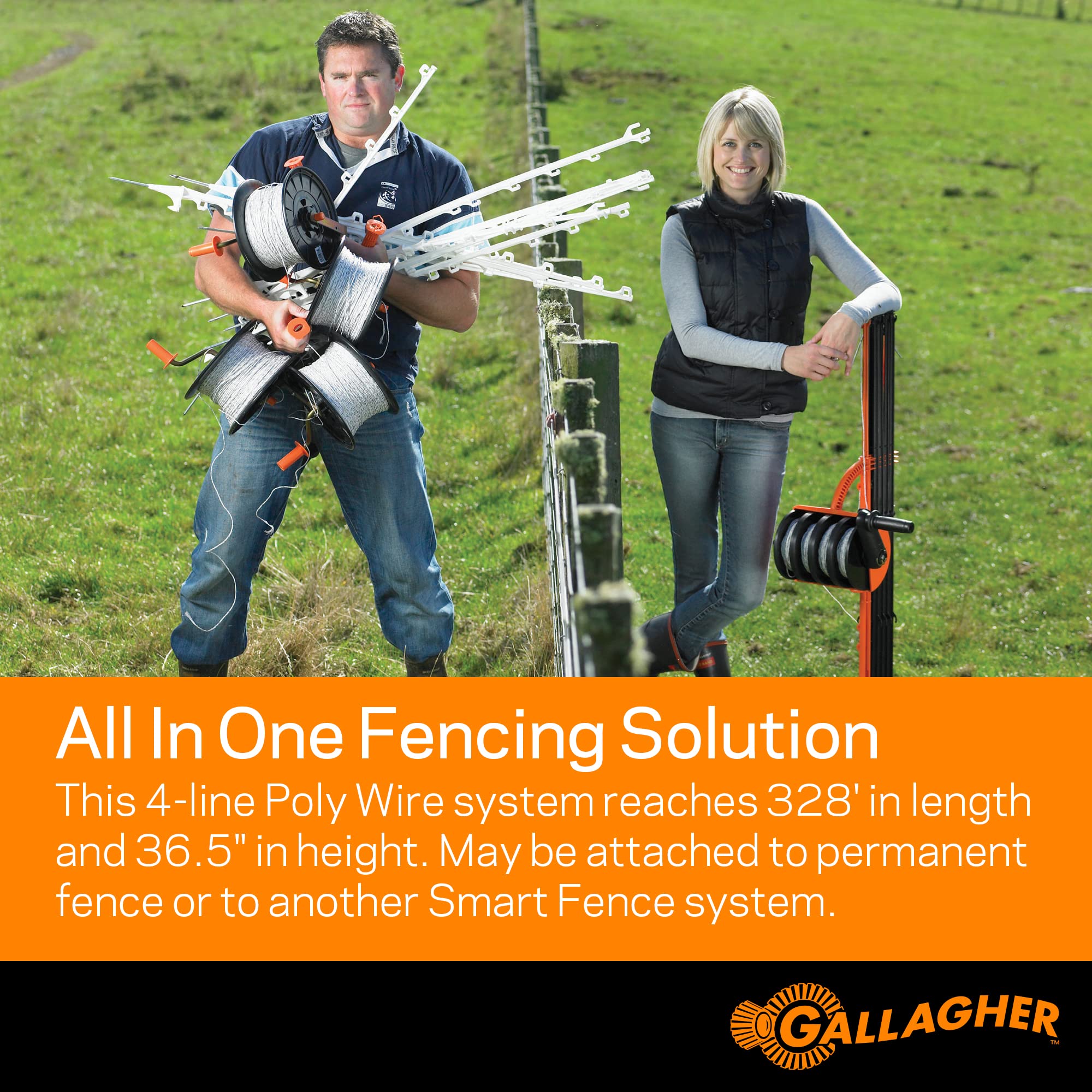 Compact 328 ft length enables flexible boundary setups for rotating pastures.