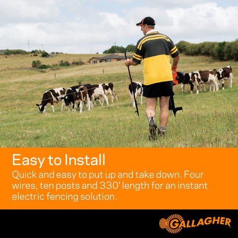 Top wire at 42 inches supports safe containment on uneven terrain.