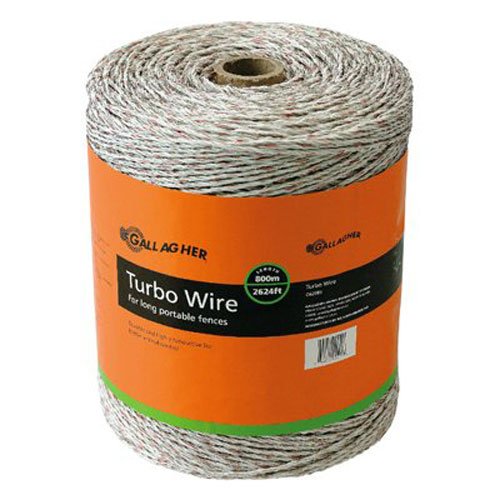Gallagher Turbo Wire combines stainless steel and copper strands for durable, corrosion-resistant fencing.
