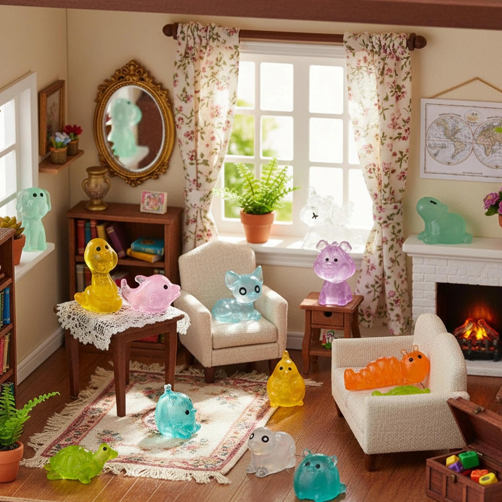 GALAOMA multicolor resin figures brighten crafts, cakes, and gifts