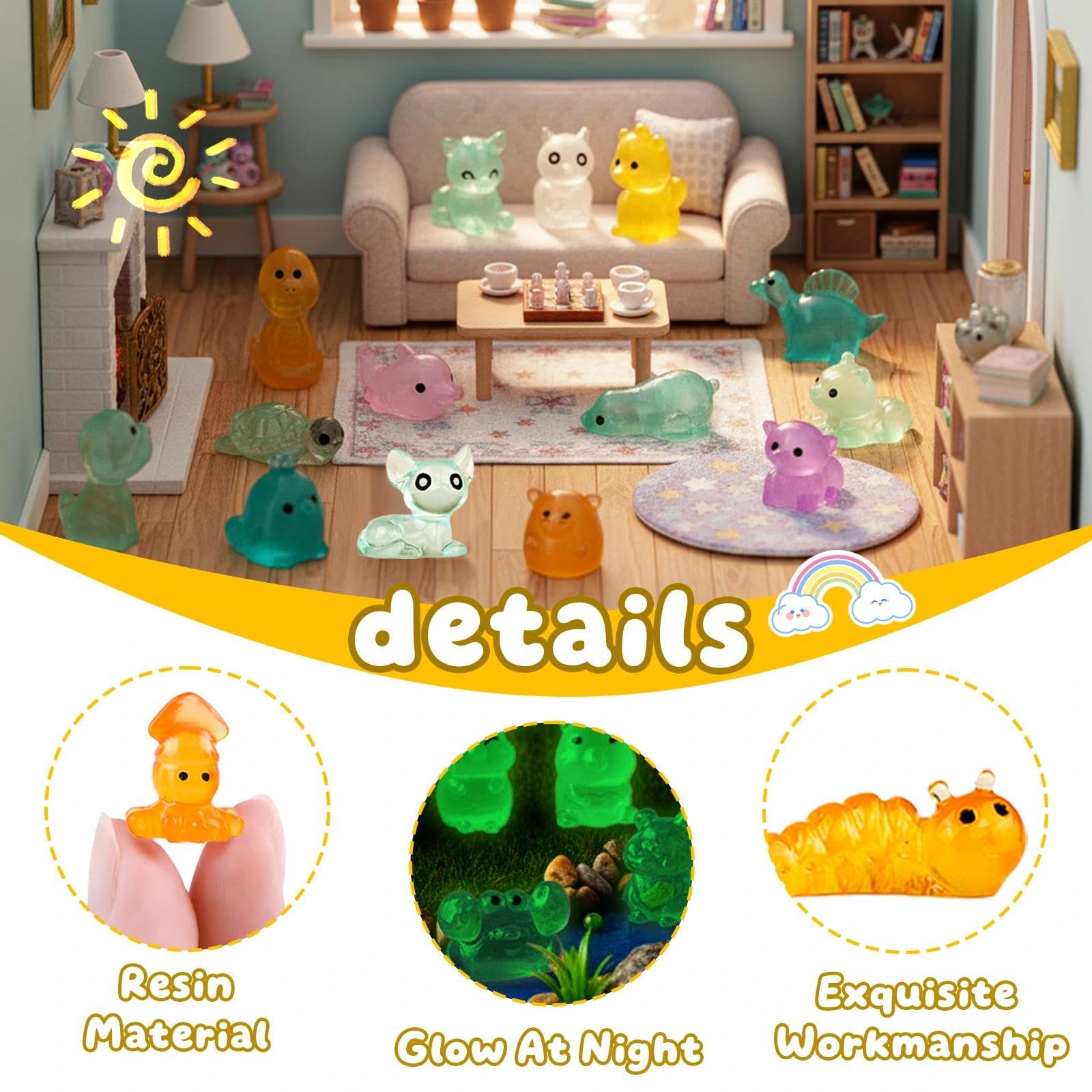 GALAOMA fairy garden accents are durable for both indoors and outdoors