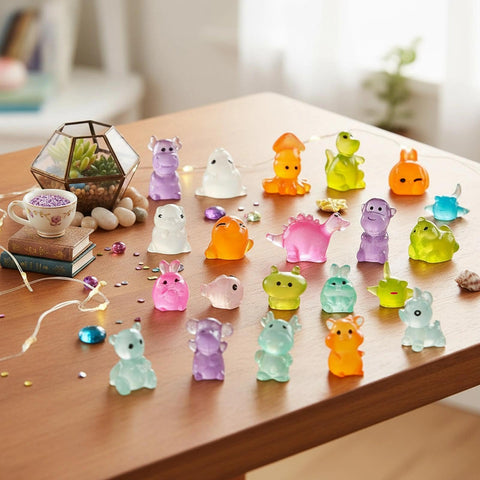 GALAOMA luminous resin animals are non-toxic and lightweight for easy handling