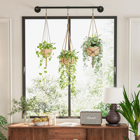 Galood hanging planter shows included hardware for ceiling or wall mount