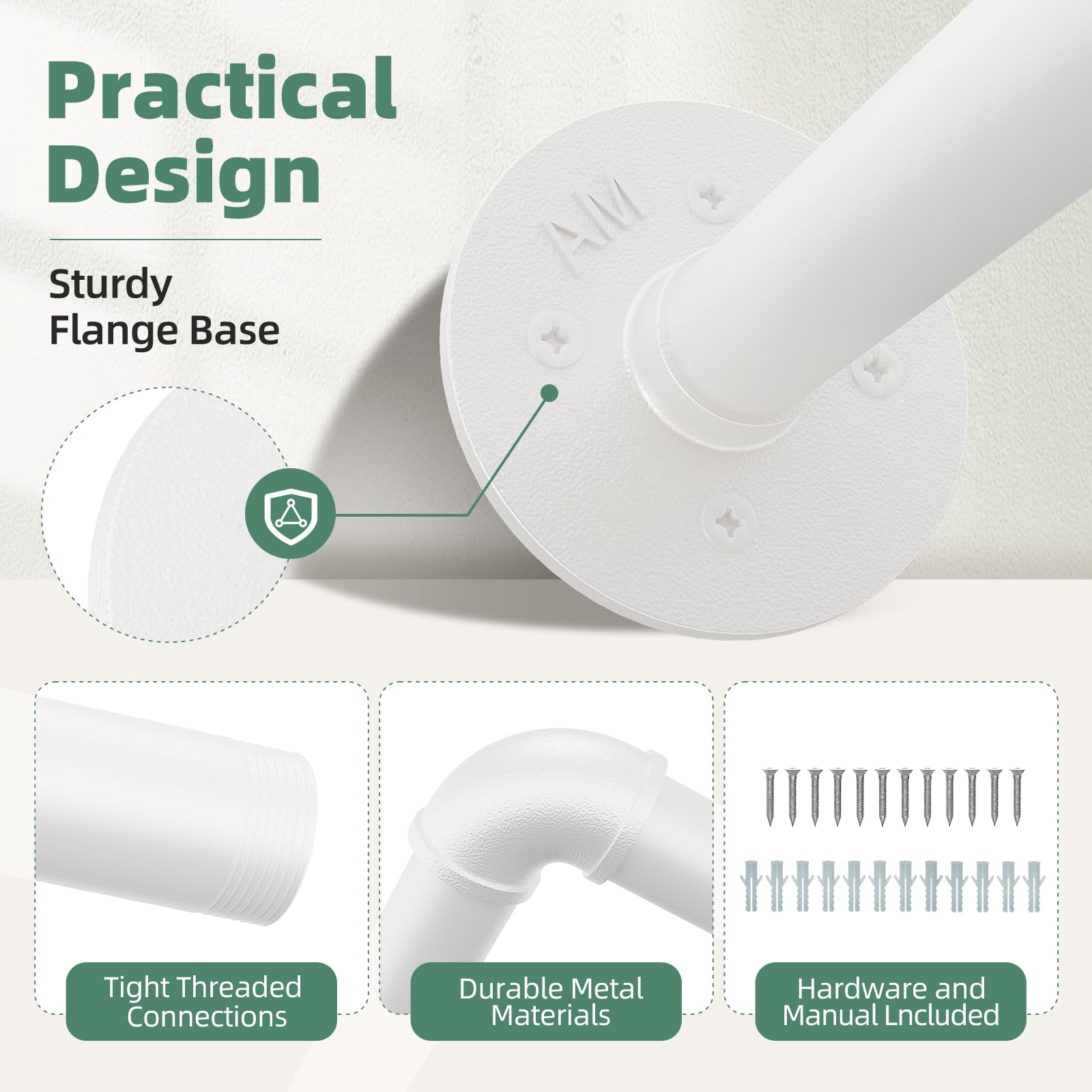 Galood hardware included for quick, easy installation.