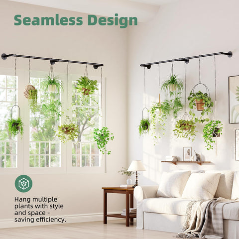Galood plant hanger ceiling mount setup enables flexible placement