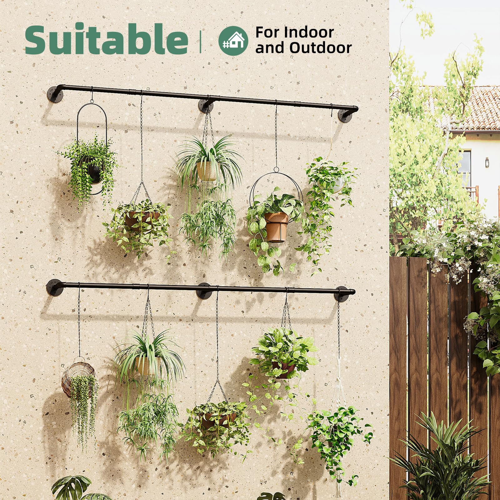 Galood plant hanger with threaded joints ensures durable connection