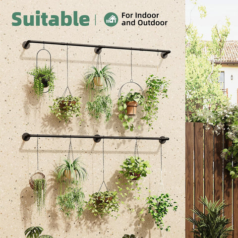 Galood plant hanger with threaded joints ensures durable connection