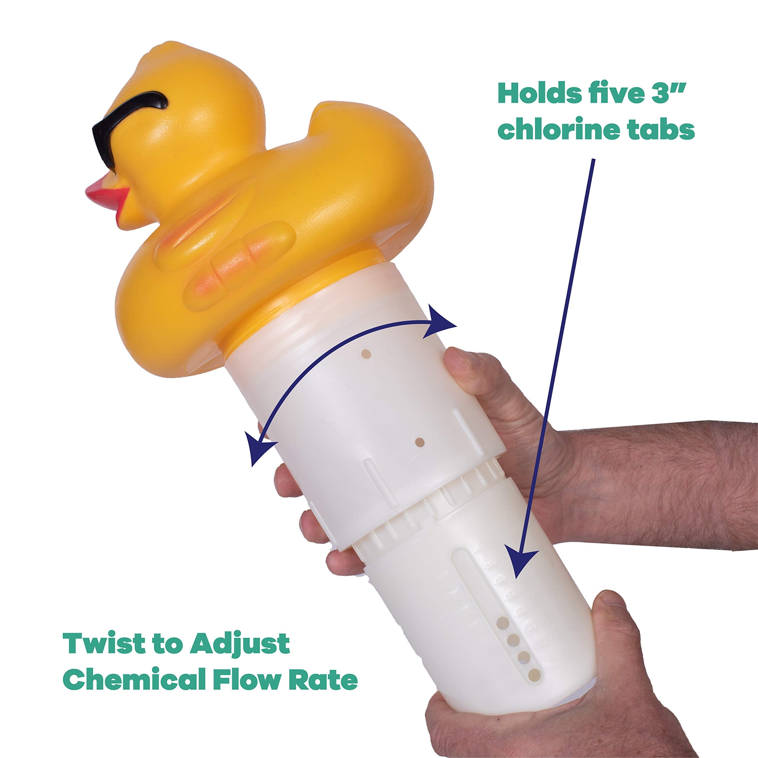 Holding five 3-inch tablets in Derby Duck for extended maintenance intervals.