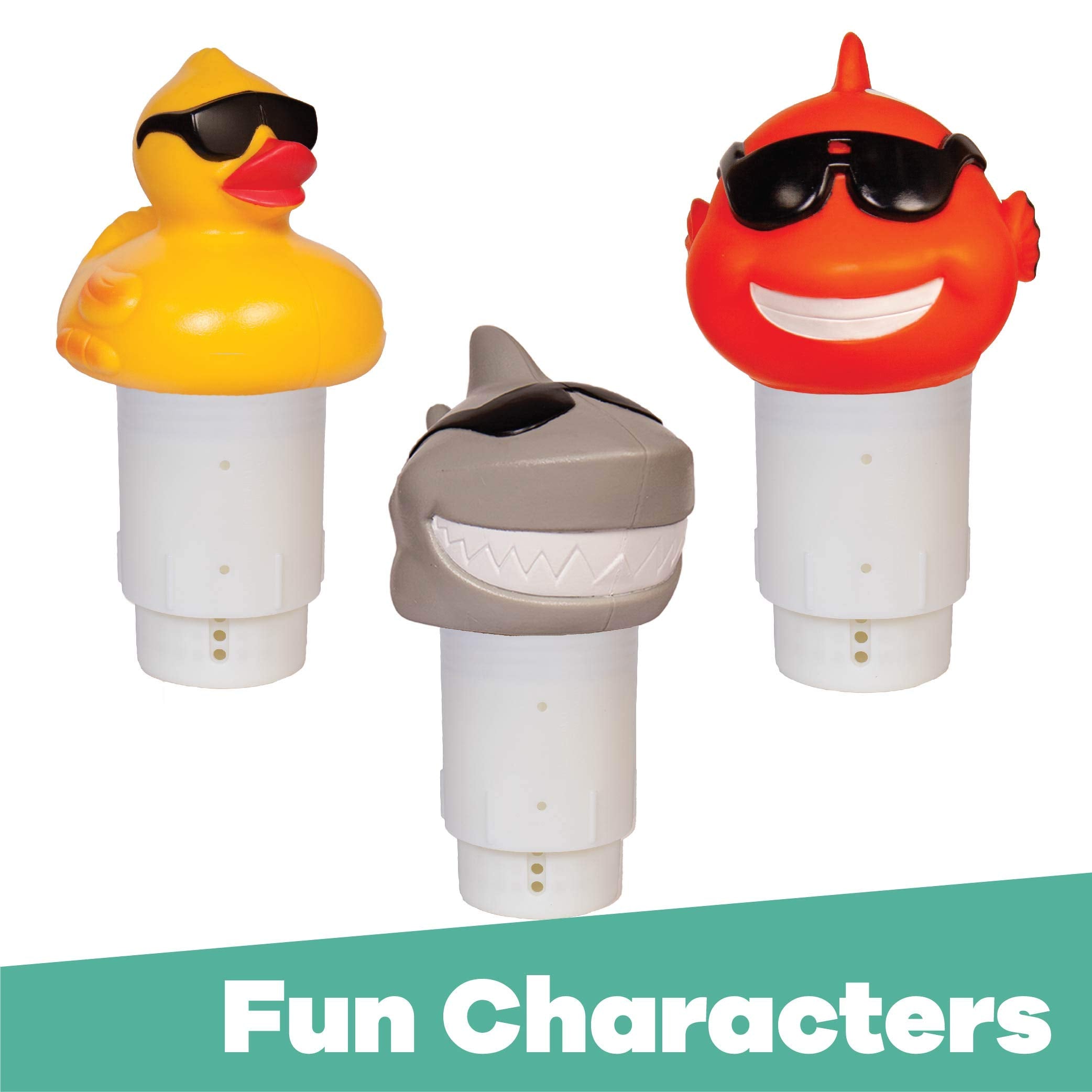 Derby Duck mounted near pool equipment for simple, low-maintenance sanitization.