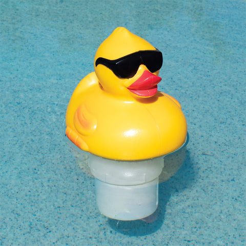 Close-up of Derby Duck showing its built-in regulator for consistent dosing.