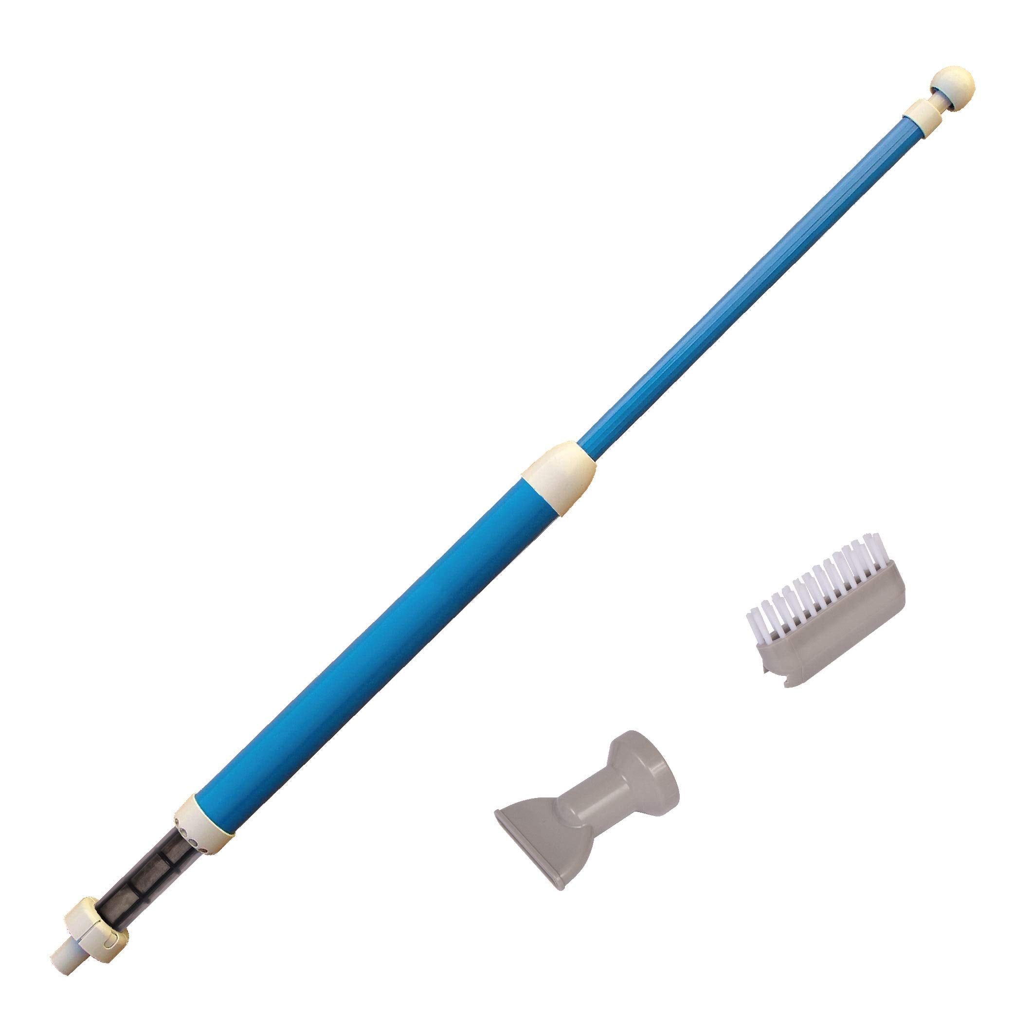 GAME Manual Handheld Pool Vacuum nozzle attachment shows precise debris removal.