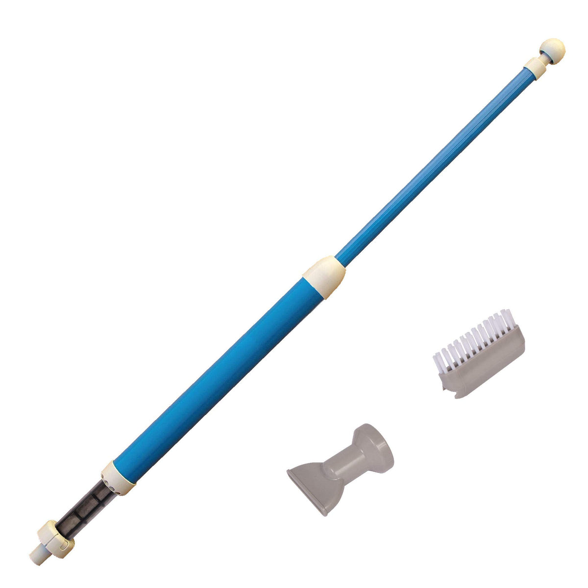 GAME Manual Handheld Pool Vacuum nozzle attachment shows precise debris removal.