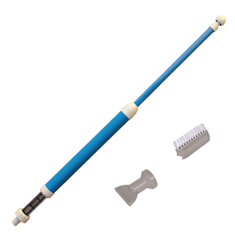 GAME Manual Handheld Pool Vacuum nozzle attachment shows precise debris removal.