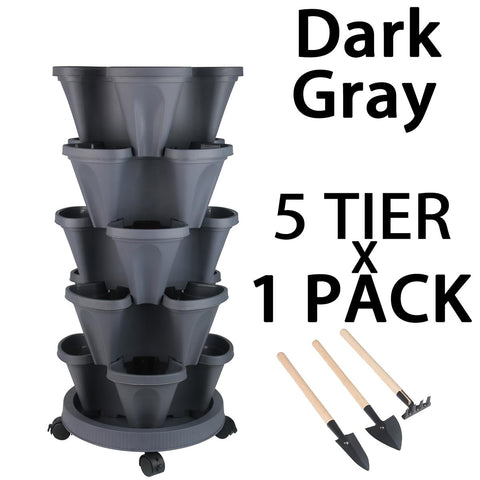GameXcel five-tier stackable design fits balcony, kitchen, or patio.