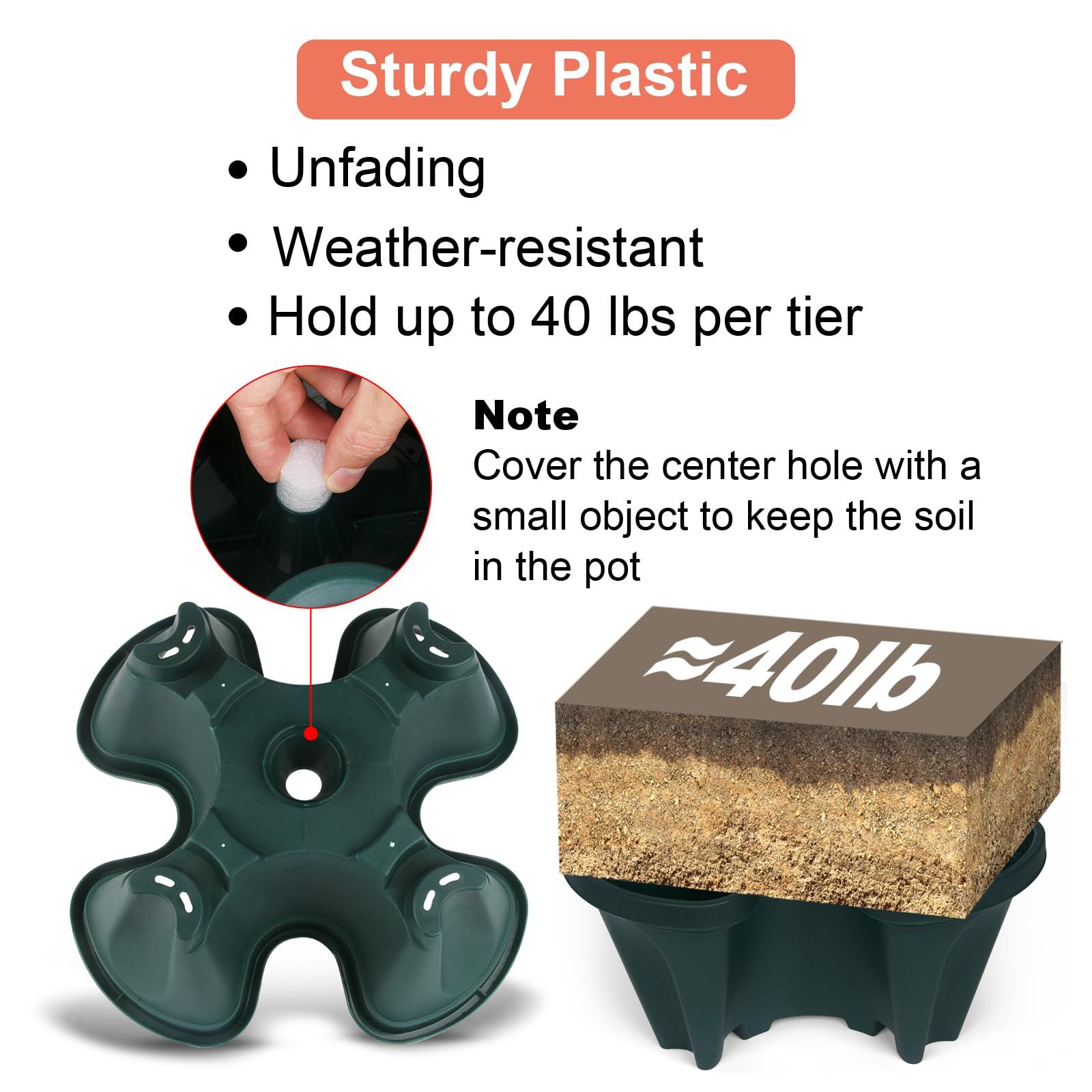GameXcel planter drainage holes closeup show breathable pots to prevent overwatering.