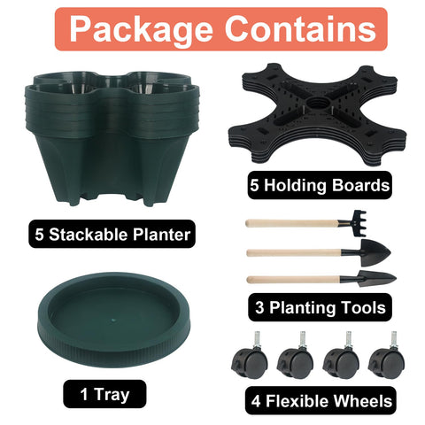 GameXcel planters with wheels shown indoors and outdoors for flexible planting setups.