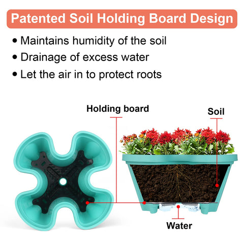 GameXcel planter with 360-degree wheels for easy repositioning and sun tracking