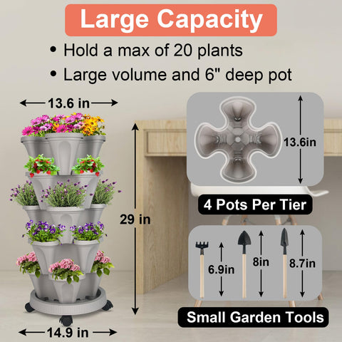 GameXcel planter's soil board system maintains moisture across all levels.