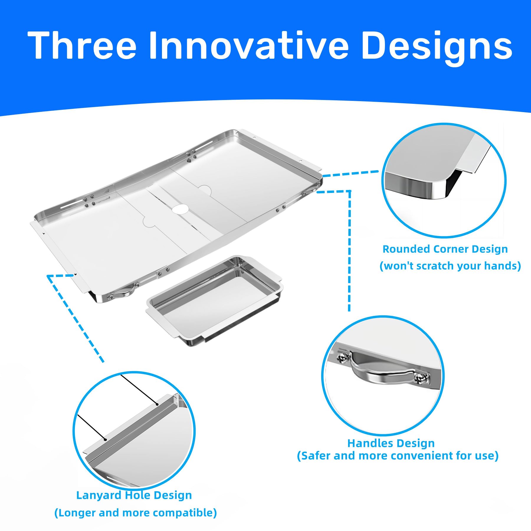 GAMPLAE burr-free corners prevent scratches during installation and cleaning