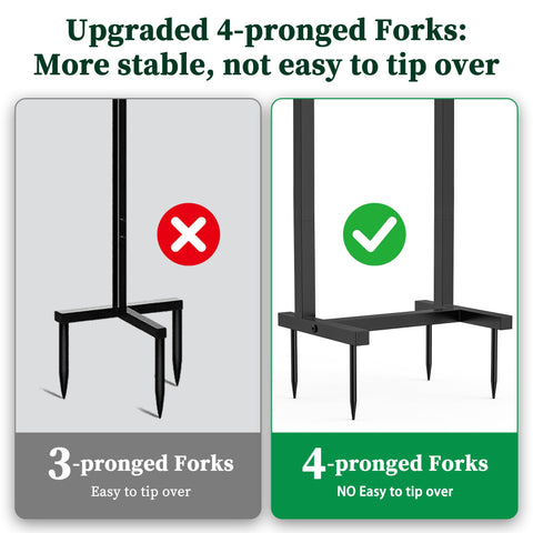 GAMTUE detachable hose storage rack for seasonal relocation and easy storage.
