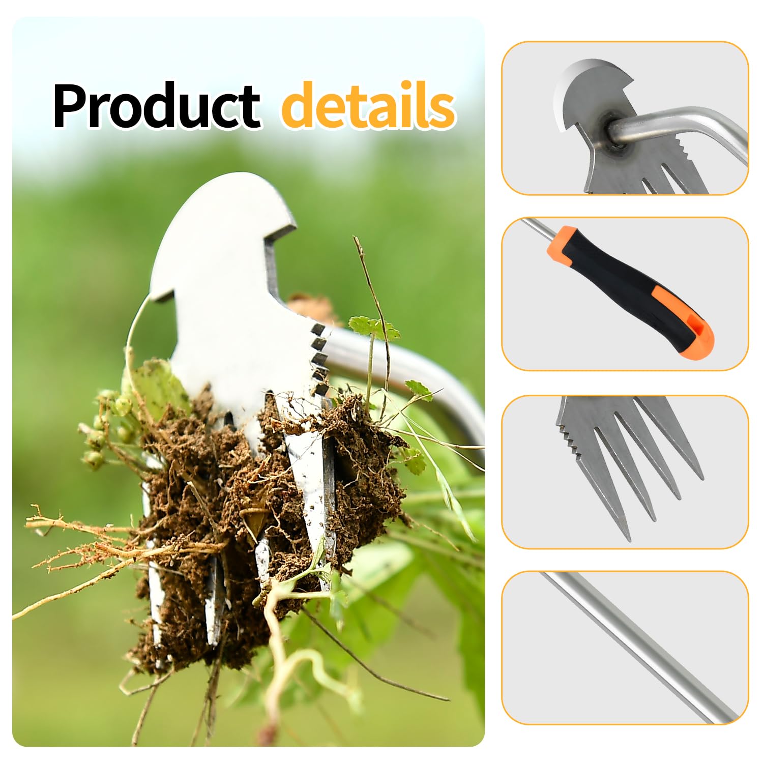 GANCHUN dual-blade weed remover for digging and shoveling tasks