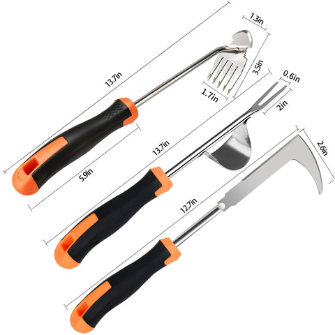 GANCHUN stainless steel blades with rubber handles for durable garden use