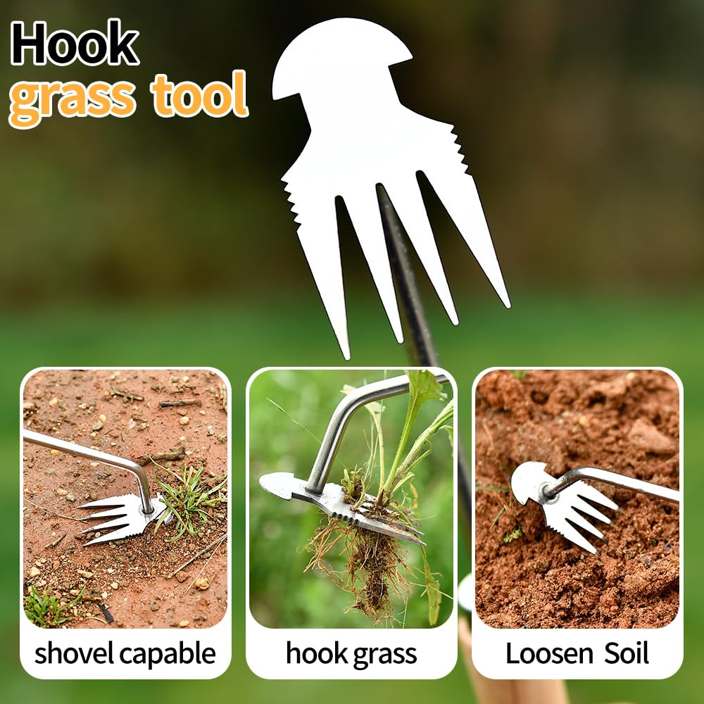 GANCHUN weed removal tool ideal for farms, orchards, and large beds