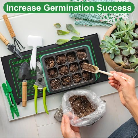 Ganeen uniform heat maintains 70-85°F zone for optimal rooting area warmth