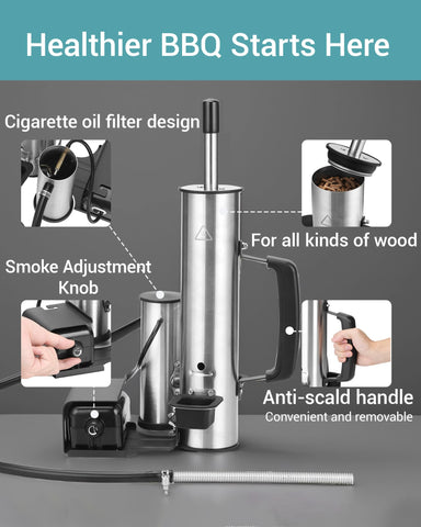 GANGSHELO compatible with gas, electric, or charcoal grills.