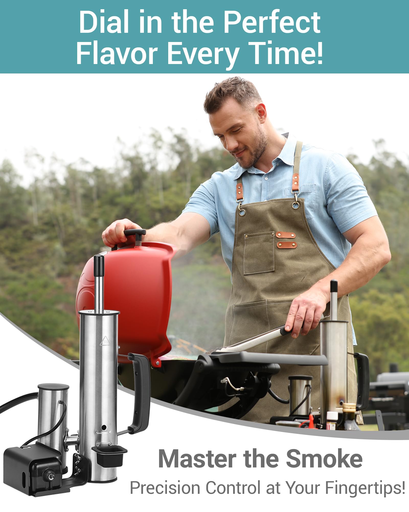 GANGSHELO upgraded smoke generation with lid for stable aroma.